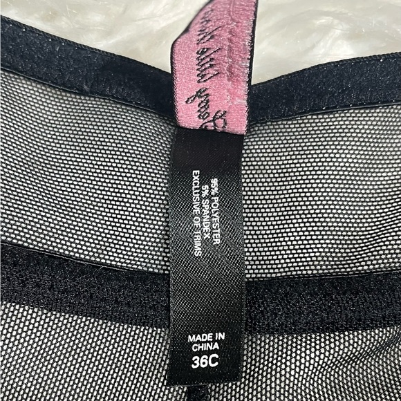 VTG Victoria’s Secret Sexy Little Things Ruffled Babydoll Top Bustier 36C Sequin - Picture 13 of 15